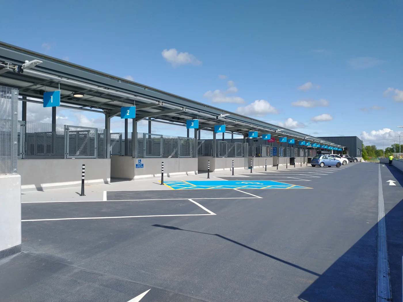 The unloading deck at the rebuilt Keynsham Reuse and Recycling Centre, the only one of the three you can turn up to without booking