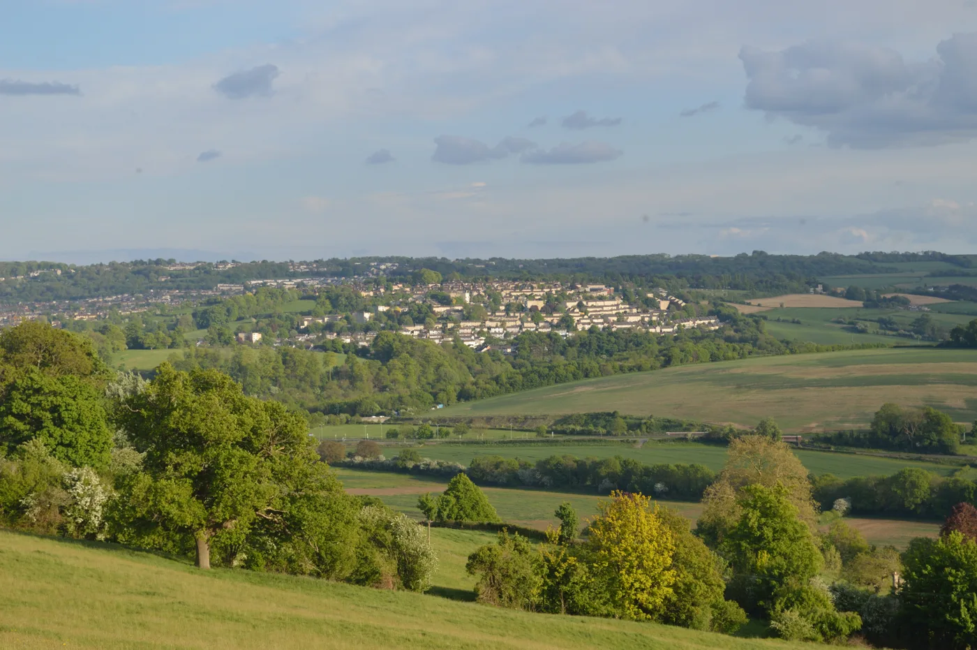 Twerton in west Bath, seen from the north west. Newton House is in Twerton; this is a general view of the area and does not show the home